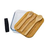 Glass Lunch Box with Bamboo - Image 3