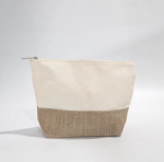Recycled Cotton-Jute Zipper Pouch