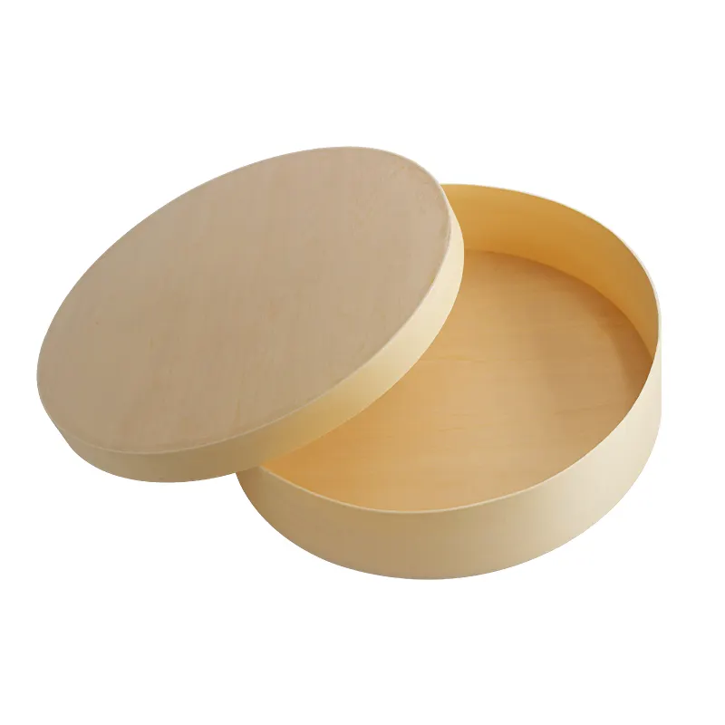 Wooden Round box3 Wooden Round box - Image 1